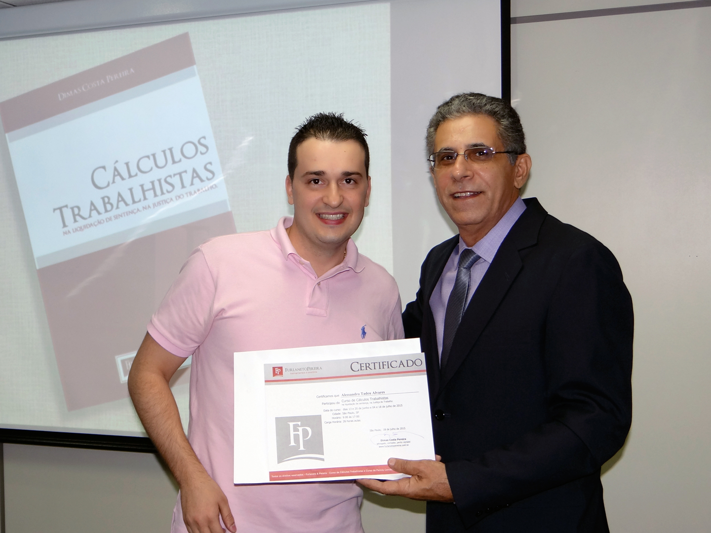 Curso de Calculos Trabalhistas Turma 47 julho de 2015
